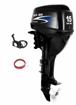 Moteur Hors-Bord PARSON 15cv 4 Temps Démarrage électrique/ Commande à Distance (Arbre Long)