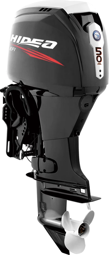 Moteur HIDEA HDEF 50 Cv 4 Temps E.F.I, Arbre Long, Commande à Distance, Démarrage électrique, Trim/Tilt