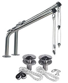 Paire De Bossoir Inox 120 Kg. Max.