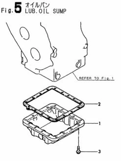 Carter D'Huile Moteur Pour Moteur YANMAR Série: 2GM 2GM20