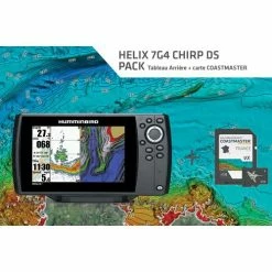 HUMMINBIRD Pack Comprenant Un HELIX 7G4-CDSTA Et Une Carte COAST MASTER Version 2D - 140-240 KHz