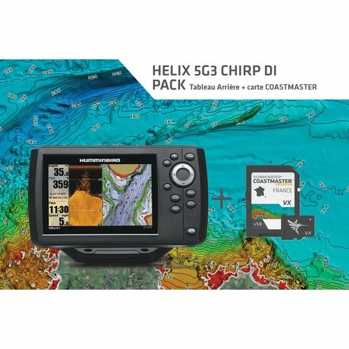 HUMMINBIRD Pack Comprenant Un H5 G3-DITA Et Une Carte COAST MASTER Version Down Imaging