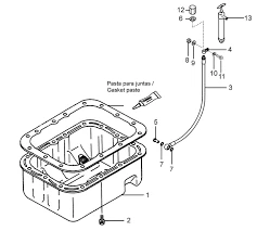 Joint "Pâte à Carter D'huile" Carter D'Huile Mini 33 Solé Diesel