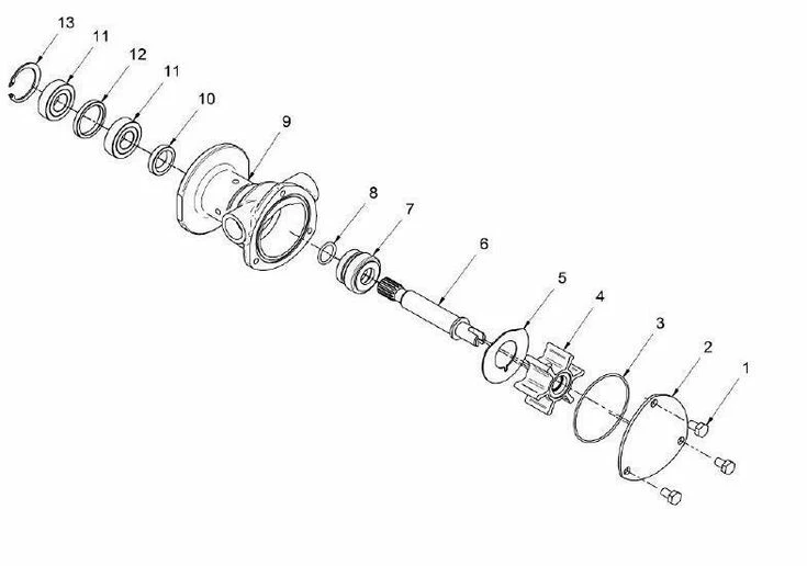 Kit Joints Pompe à Eau De Mer Solé Diesel