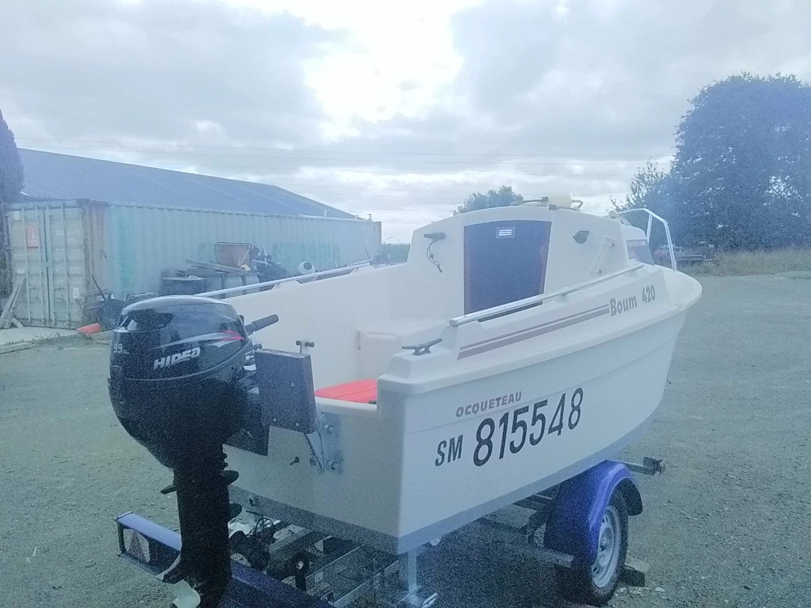 Moteur HIDEA 9,9 Cv 4 Temps Arbre Long Démarrage Electrique Batterie Intégrée Barre Franche – Image 4