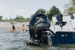 Moteur Hors-Bord 100 Cv Tohatsu Arbre Long Démarrage Electrique Commande à Distance Relevage Electrique