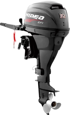 Moteur HIDEA HDEF 30 Cv 4 Temps E.F.I, Arbre Court, Barre Franche, Démarrage électrique