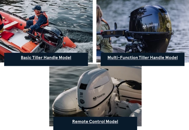 Moteur Hors-Bord 30 Cv Tohatsu Arbre Long Démarrage Electrique Barre Franche Multifonctions Relevage Electrique – Image 7