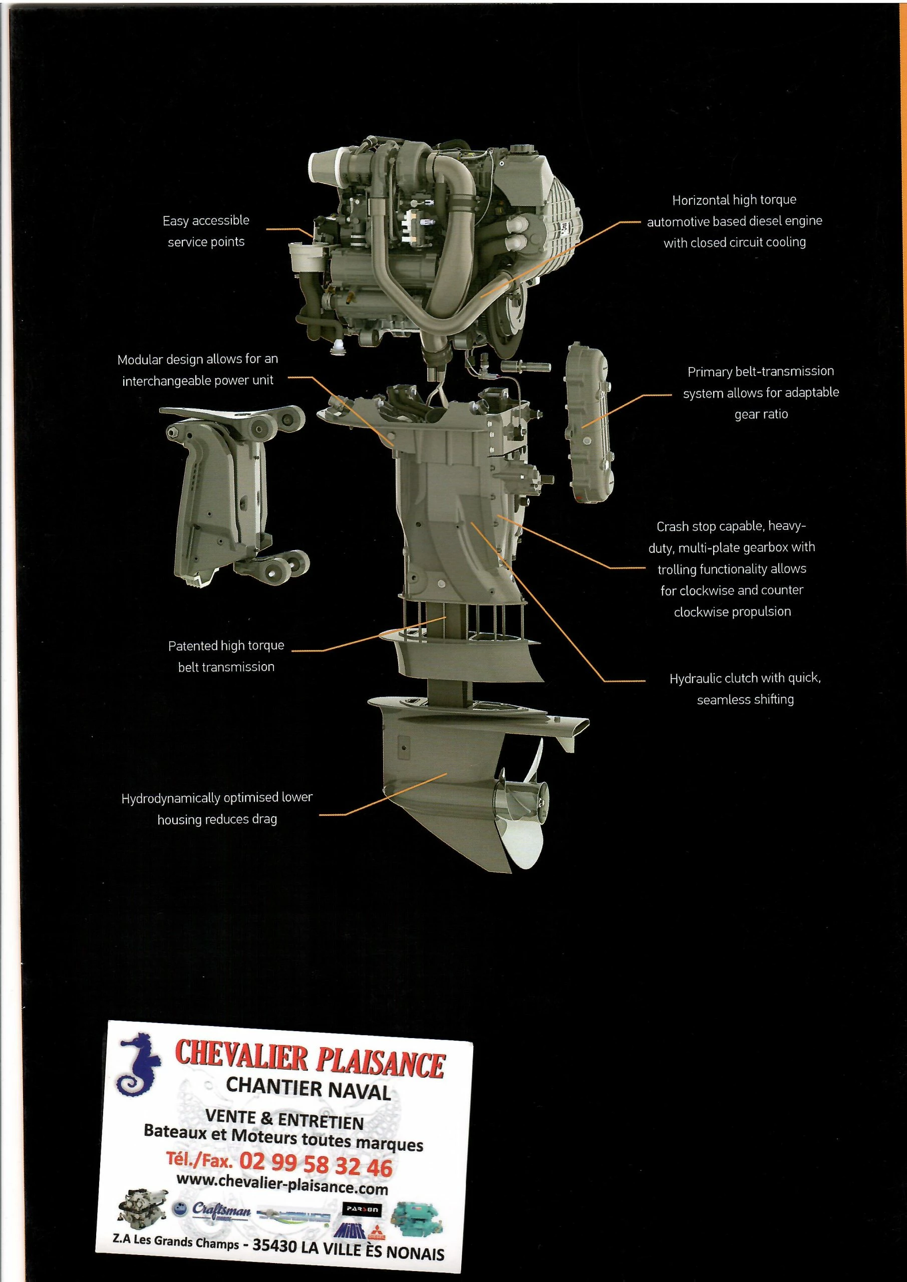Moteur Hors-Bord OXE 200 Cv Diesel – Image 2