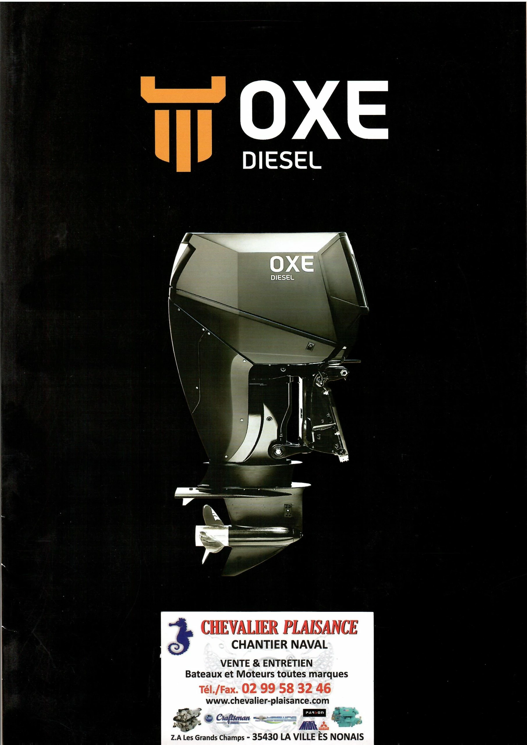 Moteur Hors-Bord OXE 200 Cv Diesel