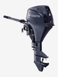 Moteur Hors-Bord TOHATSU 6 Cv, 4temps, (Arbre Long, Barre Franche, Démarrage électrique)