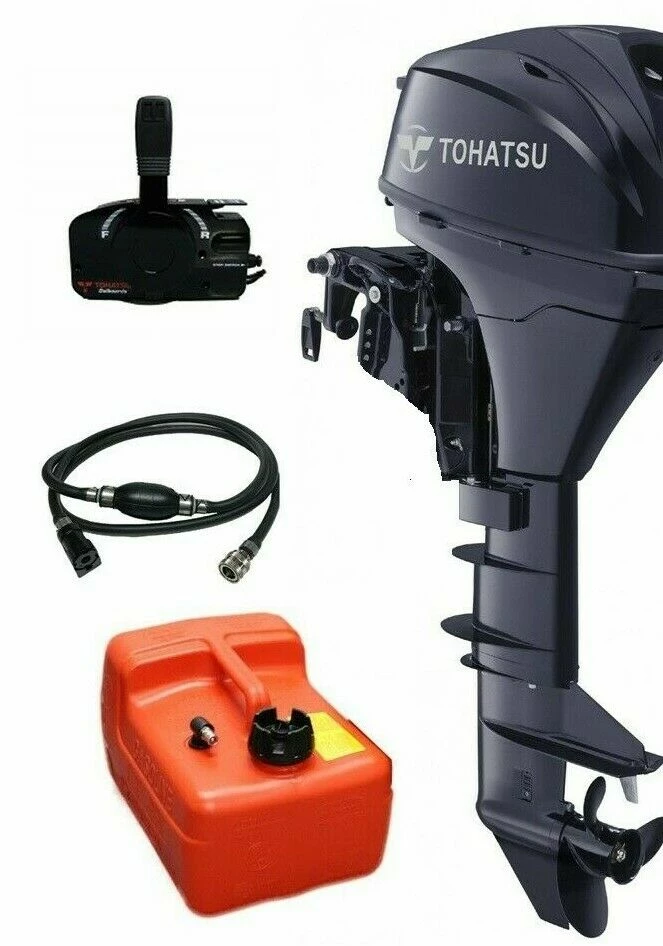 Moteur Hors-Bord TOHATSU 6 Cv, 4temps, (Arbre Long, Commande à Distance, Démarrage électrique)