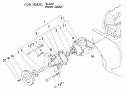 Poulie Pour Pompe De Circulation Pour Moteur YANMAR Série: 2GM 2GM20 F