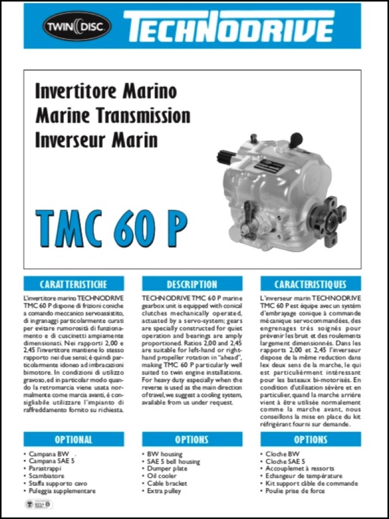 Réducteur - Inverseur Technodrive TMC60 P R1,55/1 – Image 2